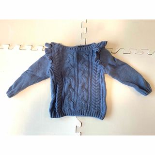 エイチアンドエム(H&M)のH&M  ハートボタン　女の子　60サイズ　4-6M(ニット/セーター)