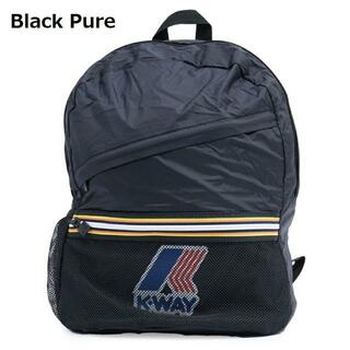ケイウェイ(K-WAY)のK-WAY ケイウェイ K006X60 フランソア バックパック メンズ レディース ユニセックス ナイロン リュック 撥水 ロゴ カラー KWAY  Black Pure(バッグパック/リュック)