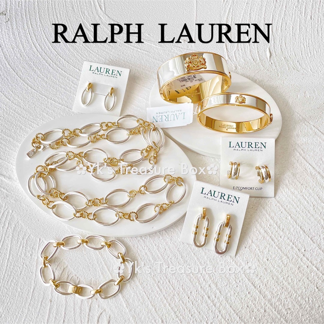 Ralph Lauren(ラルフローレン)のP837/LAUREN/2色トーンシルバーバングル レディースのアクセサリー(ブレスレット/バングル)の商品写真