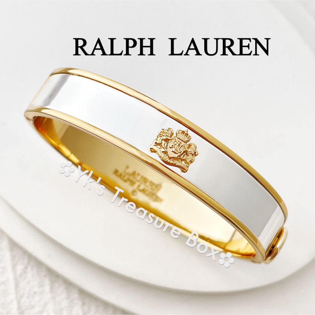 Ralph Lauren(ラルフローレン)のP837/LAUREN/2色トーンシルバーバングル レディースのアクセサリー(ブレスレット/バングル)の商品写真