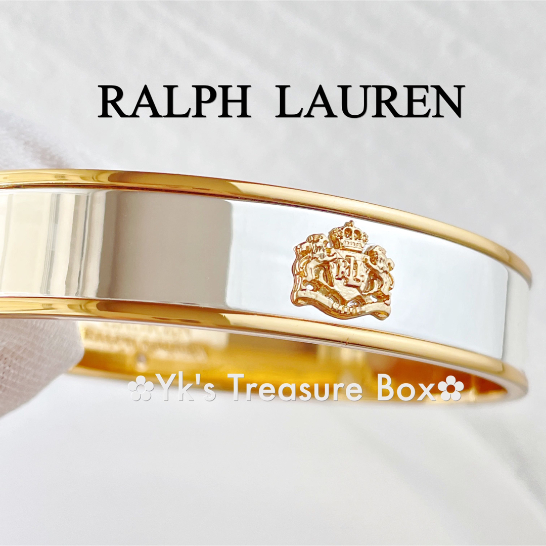 Ralph Lauren(ラルフローレン)のP837/LAUREN/2色トーンシルバーバングル レディースのアクセサリー(ブレスレット/バングル)の商品写真