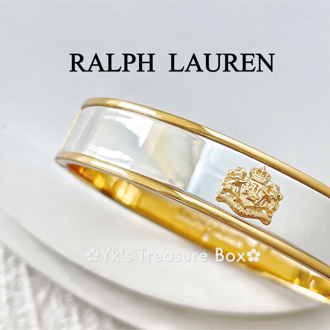 Ralph Lauren(ラルフローレン)のP837/LAUREN/2色トーンシルバーバングル レディースのアクセサリー(ブレスレット/バングル)の商品写真