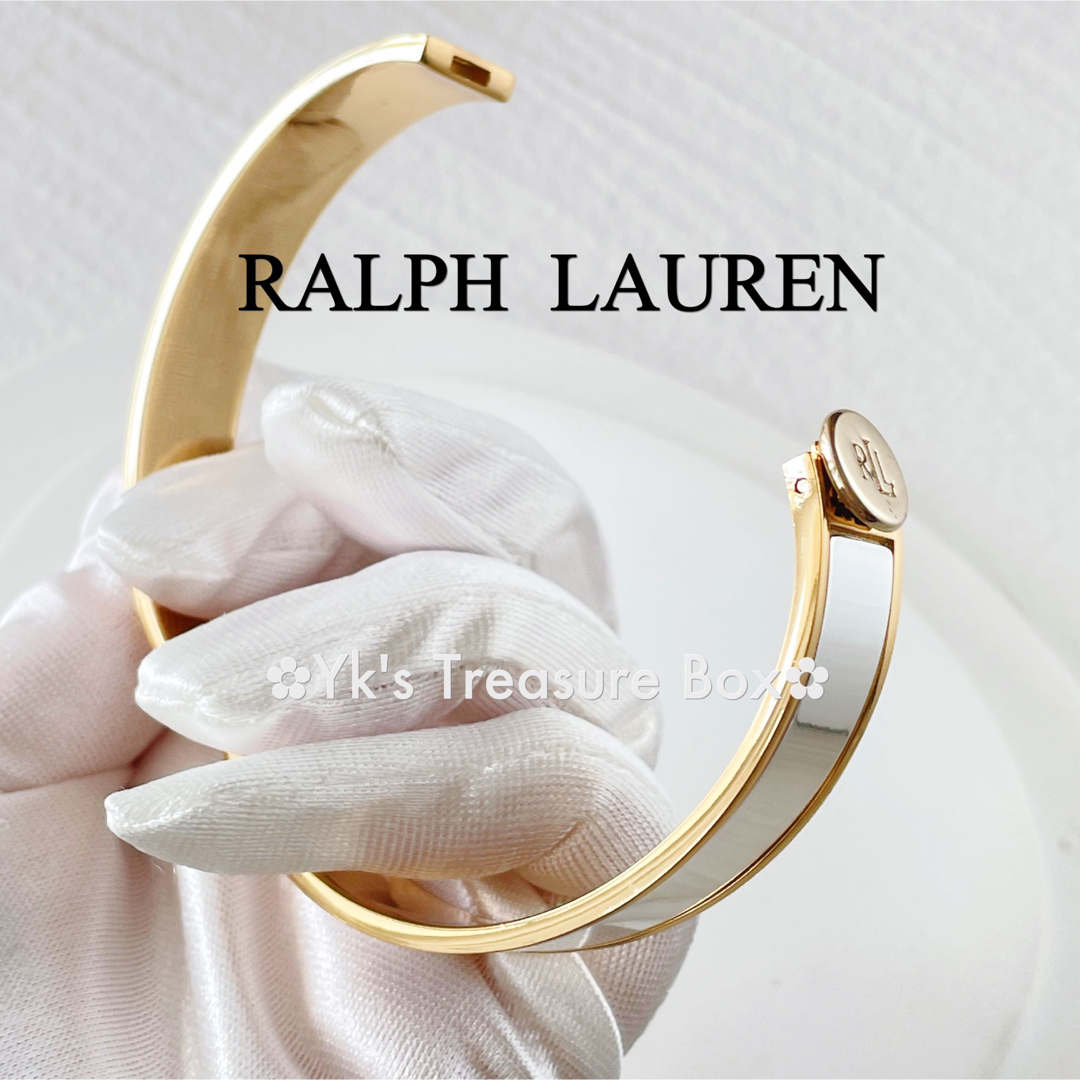 Ralph Lauren(ラルフローレン)のP837/LAUREN/2色トーンシルバーバングル レディースのアクセサリー(ブレスレット/バングル)の商品写真