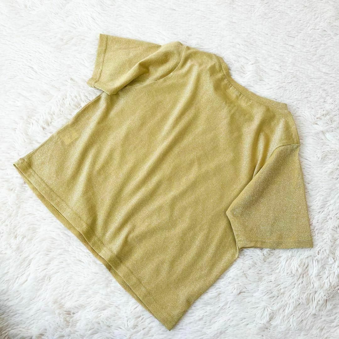 【バースデールーム　birthday room】ゴールド×シルバー　Ｔシャツ レディースのトップス(Tシャツ(半袖/袖なし))の商品写真