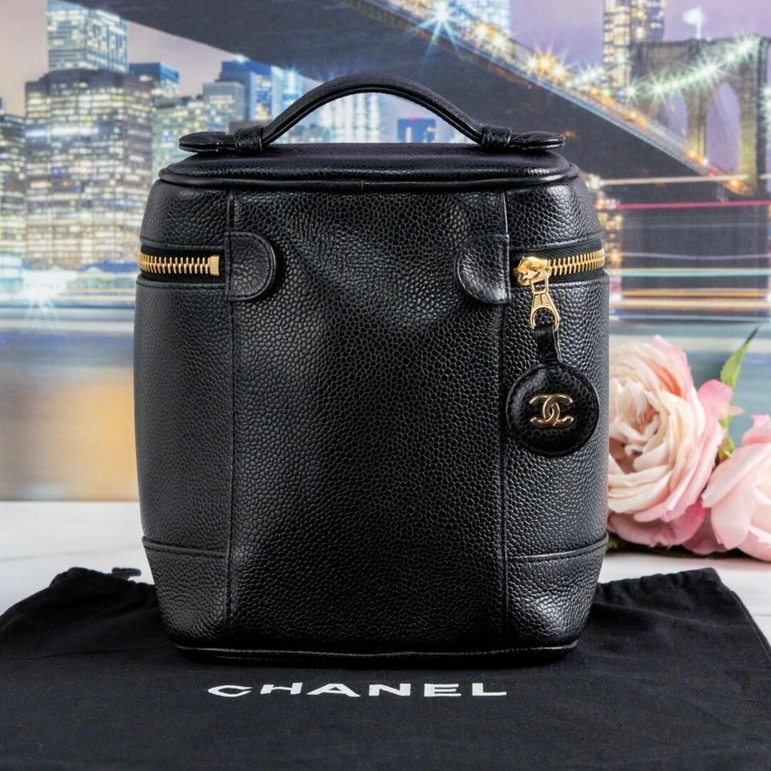 CHANEL シャネル　バニティバッグ　黒　ココマーク