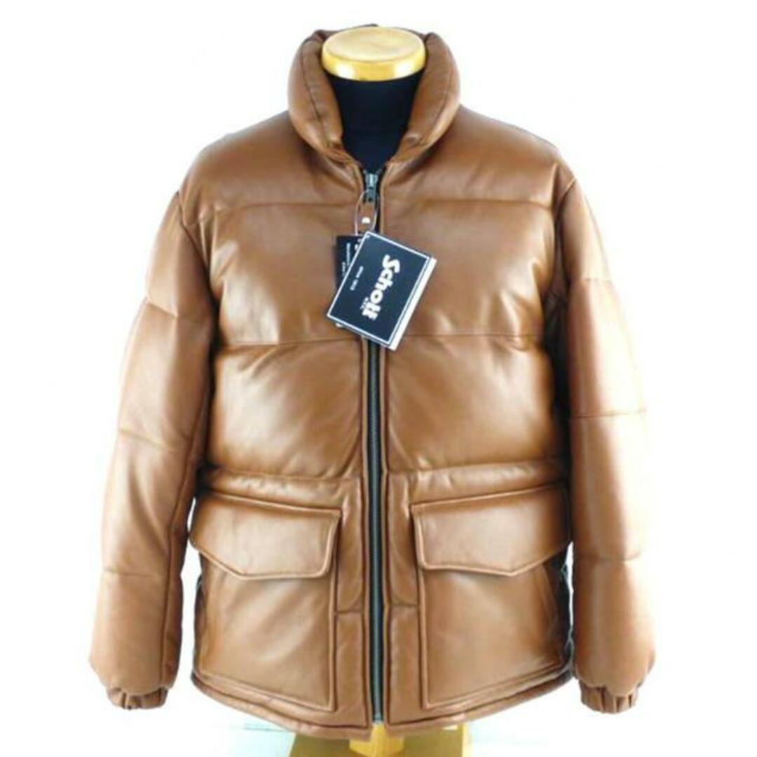 schott ショット/レザーダウンジャケット/3121033/S/メンズ schott ショット/レザーダウンジャケット/3121033/S/メンズ