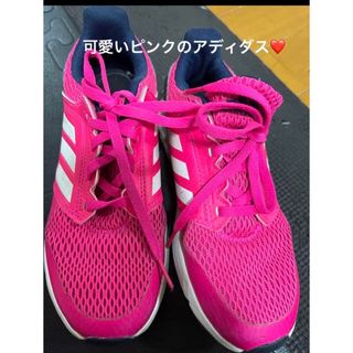 アディダス(adidas)のアディダス　ピンクスニーカー　21センチ(スニーカー)