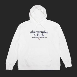 アバクロンビーアンドフィッチ(Abercrombie&Fitch)の★新品★アバクロンビー&フィッチ★スウェットPOパーカー(White/XL)(パーカー)