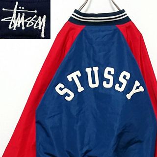 ステューシー(STUSSY)のステューシー バック アーチ ロゴ 切り替え ナイロン コーチ ジャケット(ナイロンジャケット)