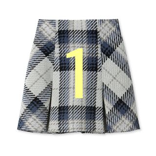JILLSTUART - JILLSTUART ♡ ルーチェックラップ台形ミニスカート の