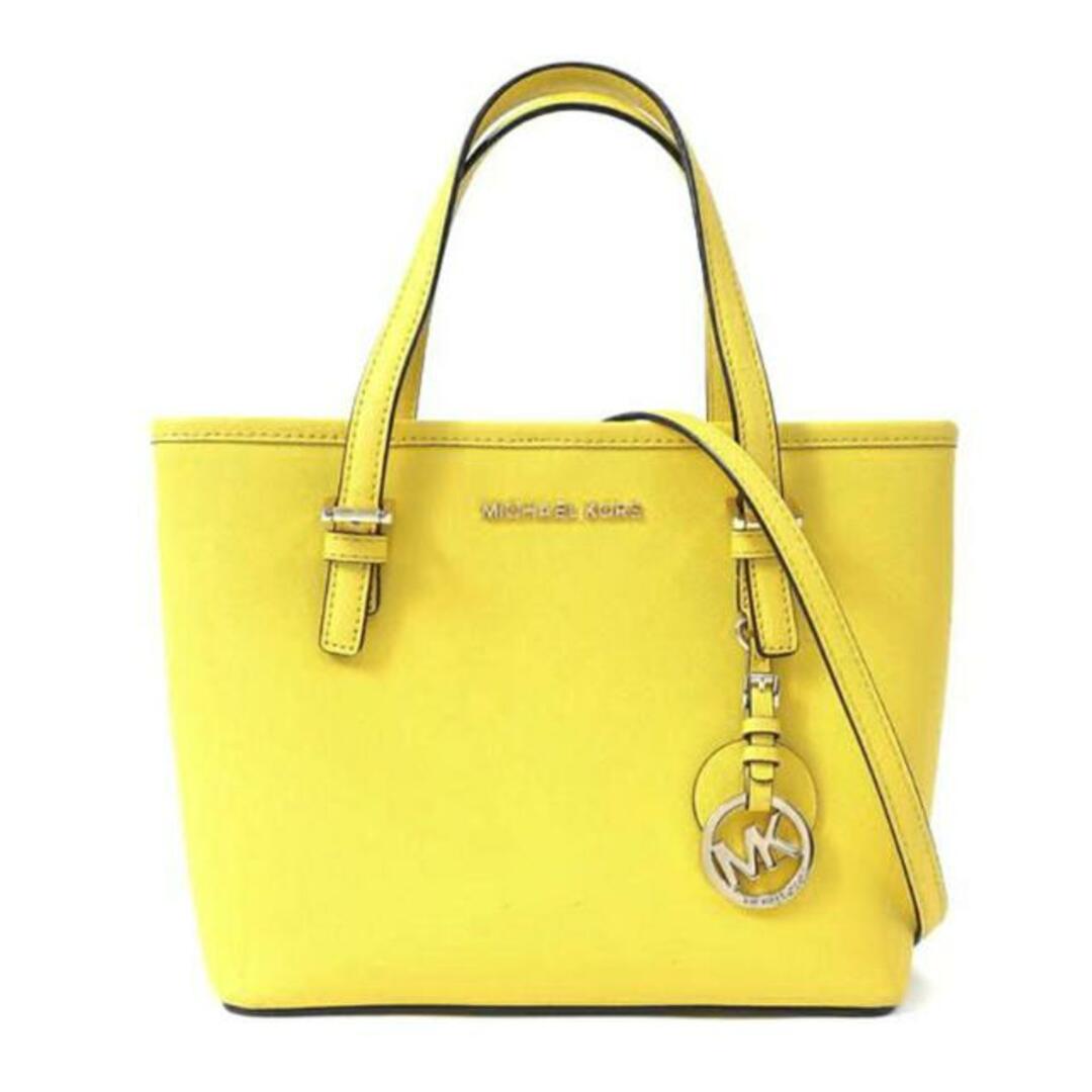 MICHAEL KORS マイケルコース/レザーXS キャリーオール ミニトートバッグ 2WAY イエロー/35T8GTVT0L/バッグ/Bランク/65【中古】