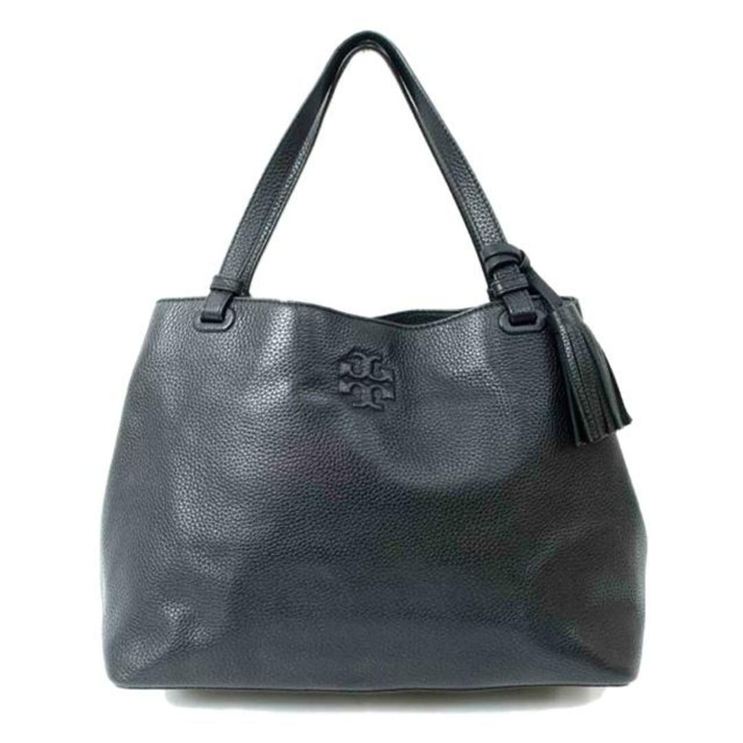 <br>TORY BURCH トリーバーチ/レザートートバッグ ハンドバッグ タッセル ブラック 黒/ブランドバック/ABランク/65