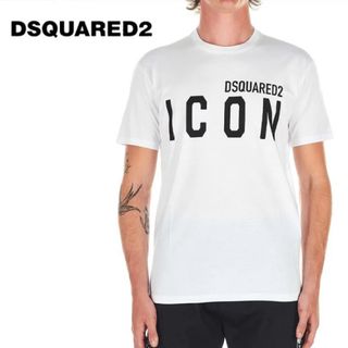 Dsquared2　ワンポイント　Vネック　Tシャツ　ホワイト　S