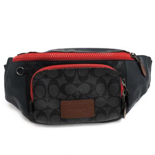 コーチ(COACH)のコーチ／COACH バッグ ウエストバッグ 鞄 メンズ 男性 男性用PVC レザー 革 ネイビー 紺  C4140 Track Belt Bag In Colorblock Signature Canvas カラーブロック ボディバッグ(ボディーバッグ)