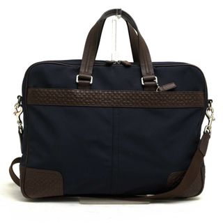 コーチ(COACH)のコーチ／COACH バッグ ブリーフケース ビジネスバッグ 鞄 ビジネス メンズ 男性 男性用ナイロン レザー 革 本革 ネイビー 紺  F70596 GRAMERCY NYLON ZIP TOP グラマシー ミニシグネチャー柄 2WAY ショルダーバッグ(ビジネスバッグ)