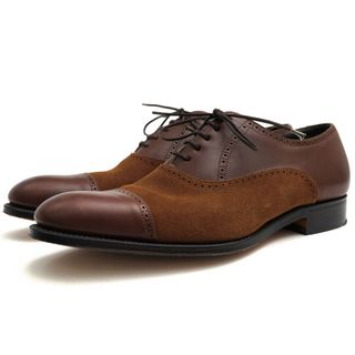 グレンソン／GRENSON シューズ ビジネスシューズ 靴 ビジネス メンズ 男性 男性用スエード スウェード レザー 革 本革 ブラウン 茶  34598/135 Garforth Suede Burnt Pine Calf キャップトゥ グッドイヤーウェルト製法 レザーソール(ドレス/ビジネス)