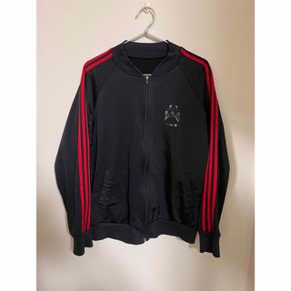 80s adidas ATP ビンテージ トラックジャケット 黒 赤(ジャージ)