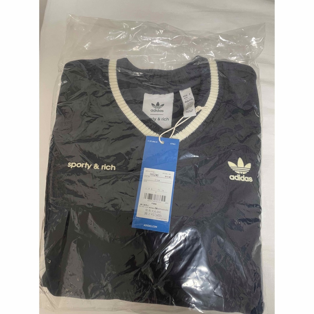 adidas Sporty & Rich Vネック クルースウェット