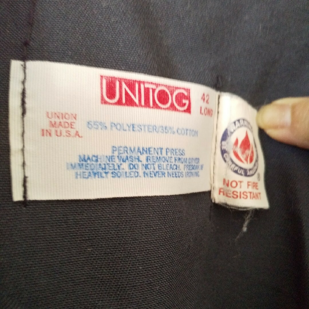 ツナギ オールインワン グレーブラック UNITOG メンズのパンツ(サロペット/オーバーオール)の商品写真