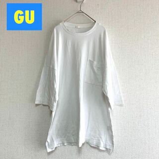 ジーユー(GU)のcu97/GU/ジーユー/ビッグシルエット/半袖ポケットTシャツ/M/メンズ(Tシャツ/カットソー(半袖/袖なし))