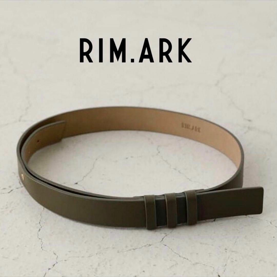 【送料無料】RIM.ARK Minimum leather belt KHA