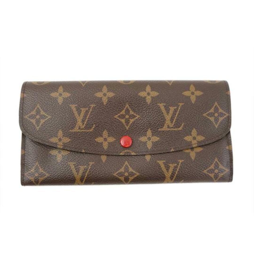 <br>LOUIS VUITTON ルイ・ヴィトン/ポルトフォイユ・エミリー/モノグラム/ルージュ/M60136/CA4***/ABランク/67ファッション小物