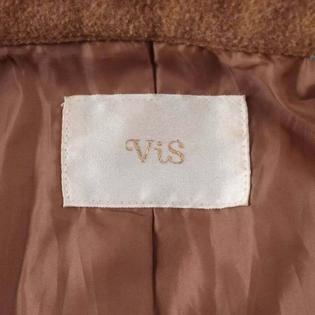 ViS(ヴィス)のビス ピーコート ウール混 アウター レディース Mサイズ ブラウン VIS レディースのジャケット/アウター(ピーコート)の商品写真