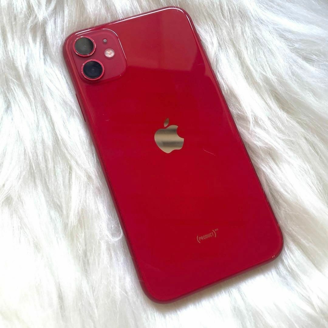 Apple(アップル)の最終お値下げジャンク品iPhone 11 RED256 GB SIMフリー スマホ/家電/カメラのスマートフォン/携帯電話(スマートフォン本体)の商品写真