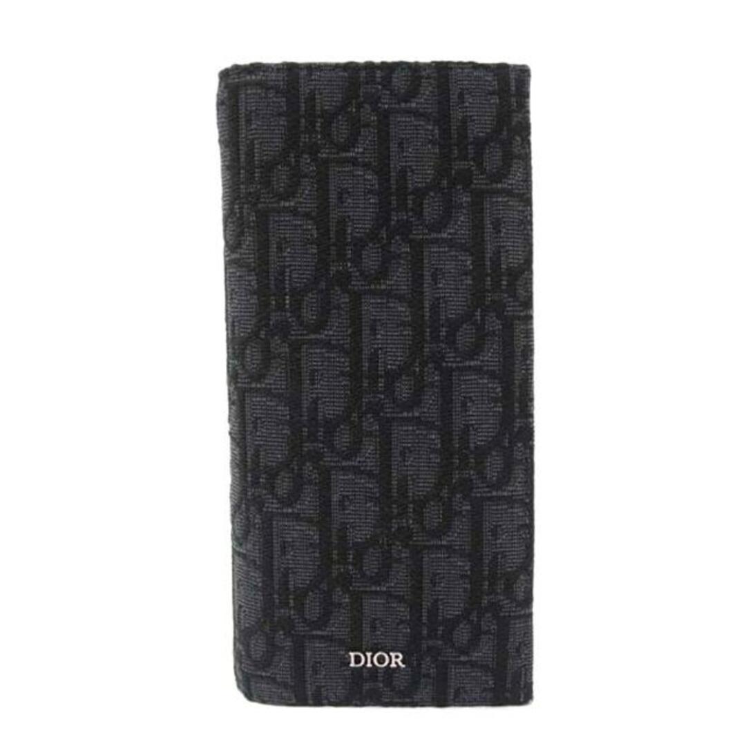 Christian Dior クリスチャンディオール 二ツ折リ長財布 黒 Christian Dior クリスチャンディオール 二ツ折リ長財布 黒