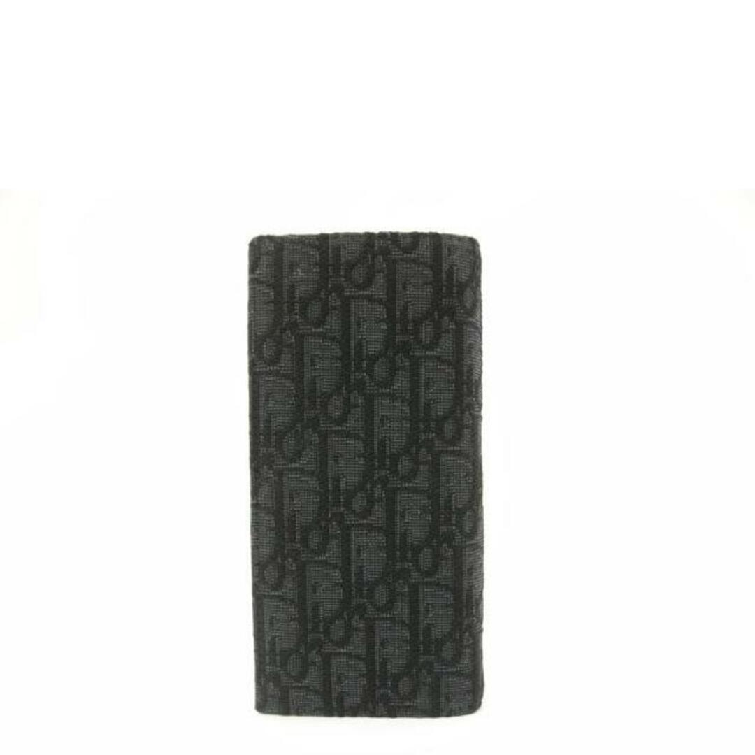 Christian Dior クリスチャンディオール 二ツ折リ長財布 黒 Christian Dior クリスチャンディオール 二ツ折リ長財布 黒