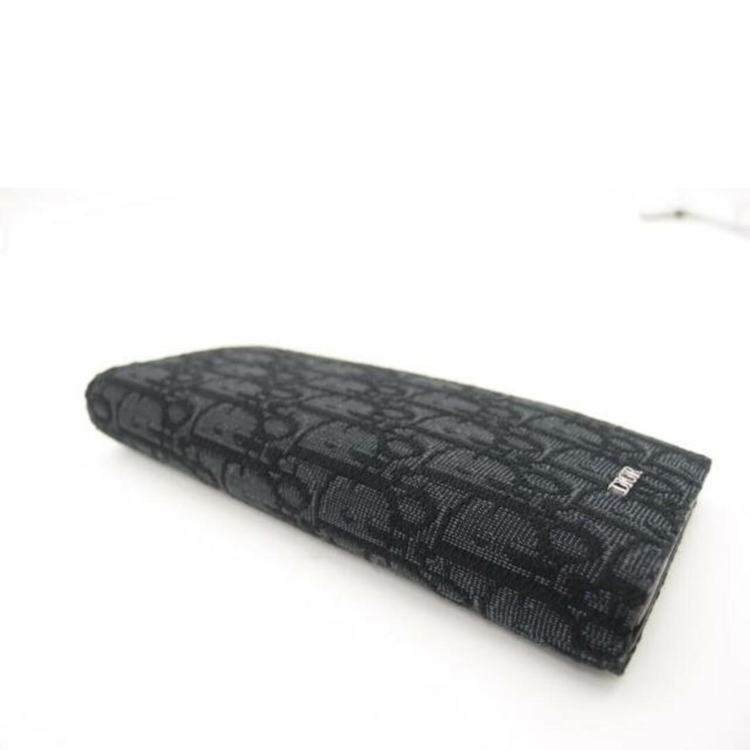 Christian Dior クリスチャンディオール 二ツ折リ長財布 黒 Christian Dior クリスチャンディオール 二ツ折リ長財布 黒