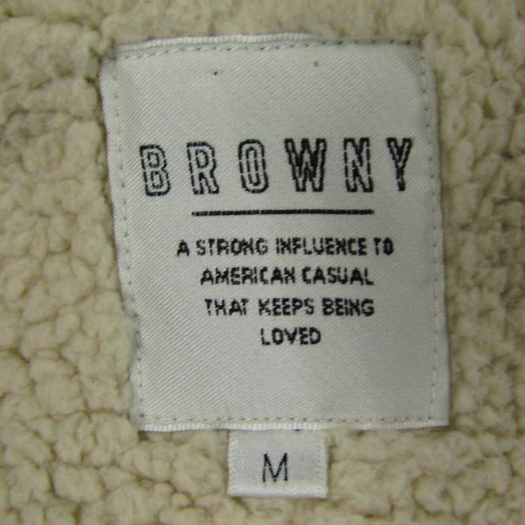 BROWNY(ブラウニー)のブラウニー ブルゾン ジャケット ウール混 ボア アウター メンズ Mサイズ グリーン BROWNY メンズのジャケット/アウター(ブルゾン)の商品写真