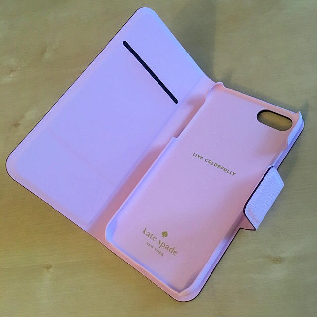 kate spade new york(ケイトスペードニューヨーク)のSALE♠︎kate spade♠︎新品 iPhone7 手帳ケース pink スマホ/家電/カメラのスマホアクセサリー(iPhoneケース)の商品写真