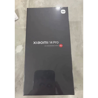 シャオミ(Xiaomi)のxiaomi 14 pro 16GB/1TB ブラック(スマートフォン本体)