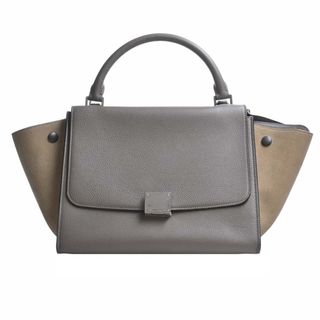 celine - 【中古】Celine セリーヌ レザー スエード トラペーズ