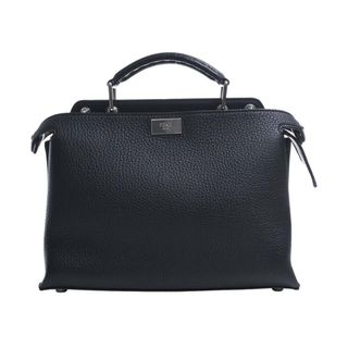 フェンディ(FENDI)の【中古】FENDI フェンディ セレリア レザー ピーカブー エッセンシャルミニ 2WAY ハンドバッグ 7VA506 ブラック by(その他)