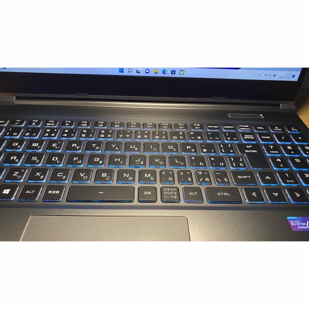 ゲーミングノート　Galleria Corei7 RTX3060 バッテリー良品