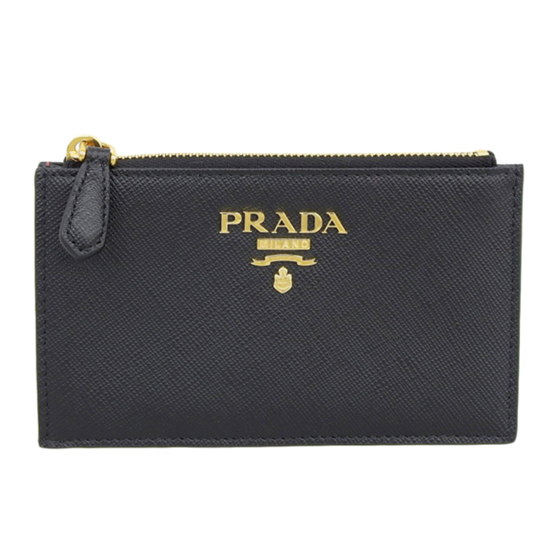 PRADA プラダ SAFFIANO MULTIC カードケース コインケース 1MC086 ブラック gy