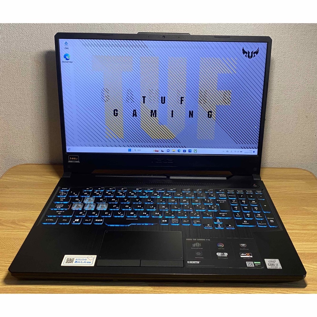 Asus ゲーミングノート　Corei7 GTX1650 キーボードLED