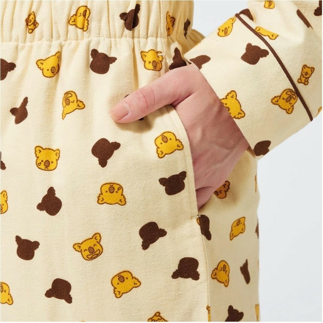 GU(ジーユー)のGU　パジャマ(長袖&ロングパンツ) 　コアラのマーチ　XLサイズ　ブラウン レディースのルームウェア/パジャマ(ルームウェア)の商品写真