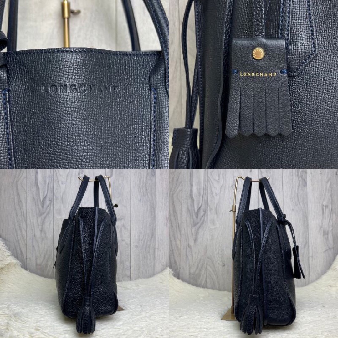 LONGCHAMP - 極美品♡高級ライン♡グレインレザー♡説明書付 LONGCHAMP - 極美品♡高級ライン♡グレインレザー♡説明書付