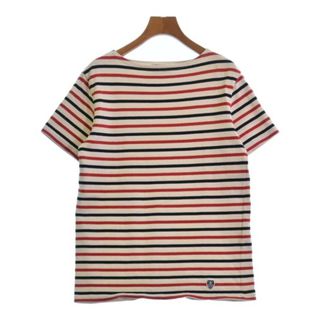 オーシバル(ORCIVAL)のORCIVAL Tシャツ・カットソー 3(XL位) 白x赤x紺(ボーダー) 【古着】【中古】(カットソー(半袖/袖なし))