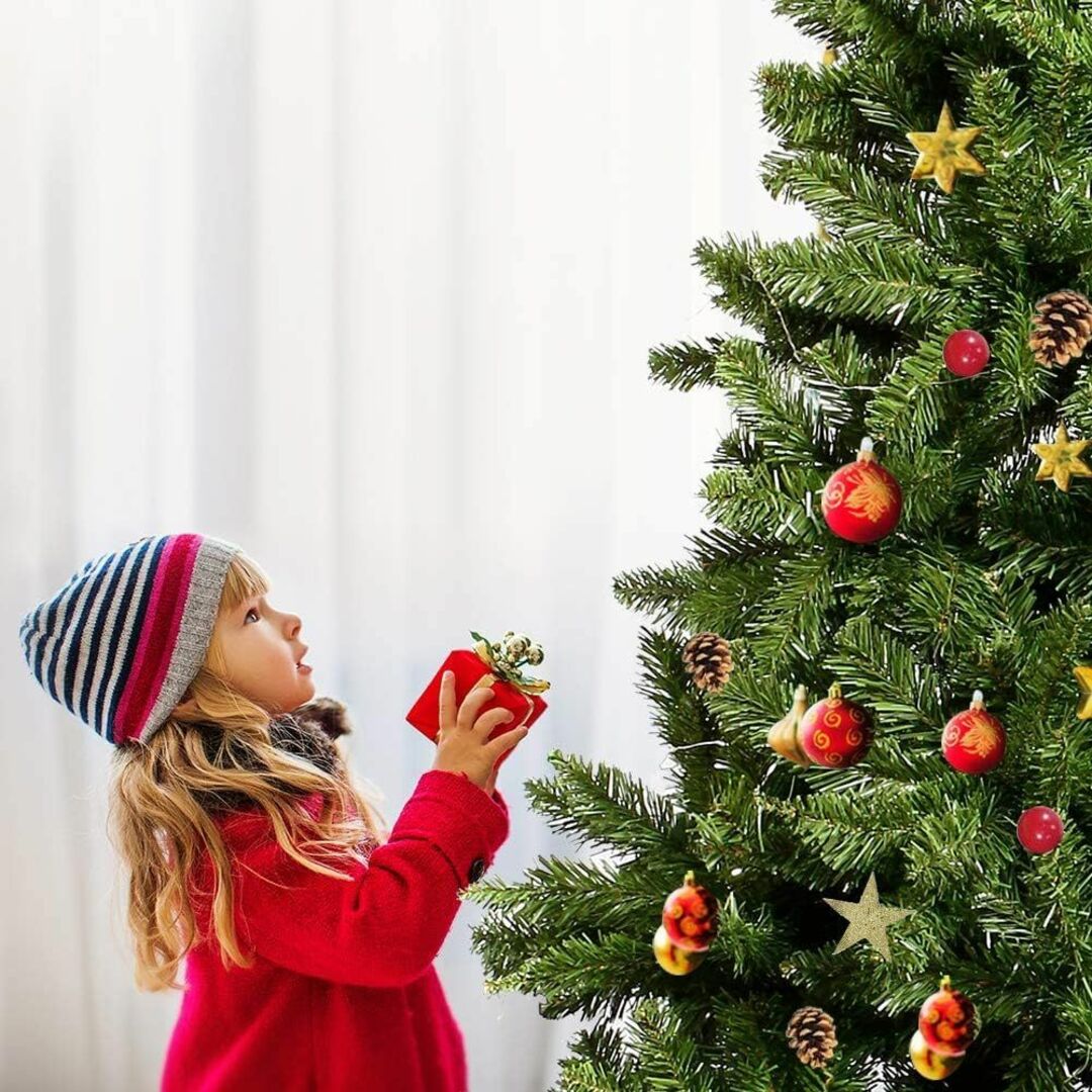 クリスマスツリー 210㎝ 自動開き設計 豪華1300枝 LEDイルミネーション