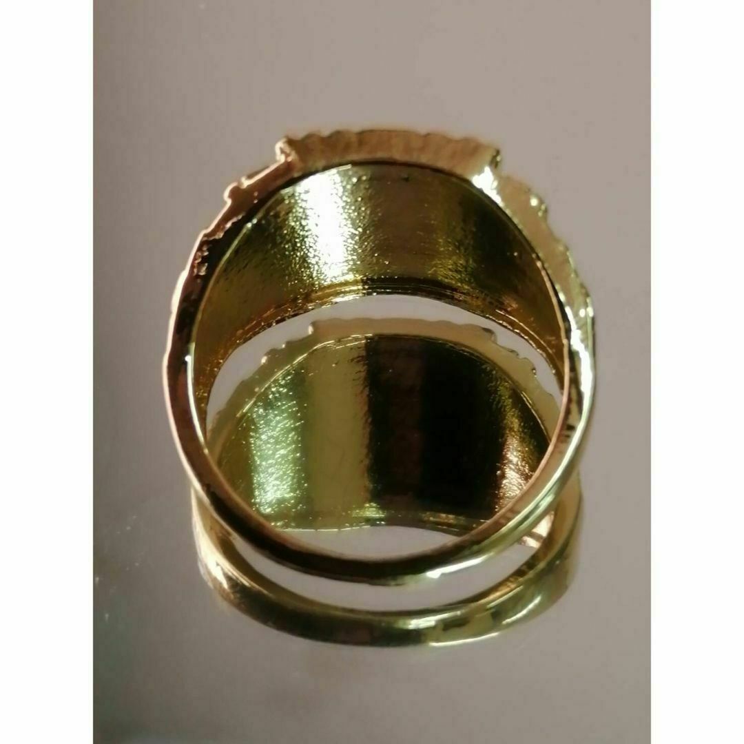 【A112】リング　メンズ　指輪　ゴールド　イーグル　鳥　トリ　20号 メンズのアクセサリー(リング(指輪))の商品写真
