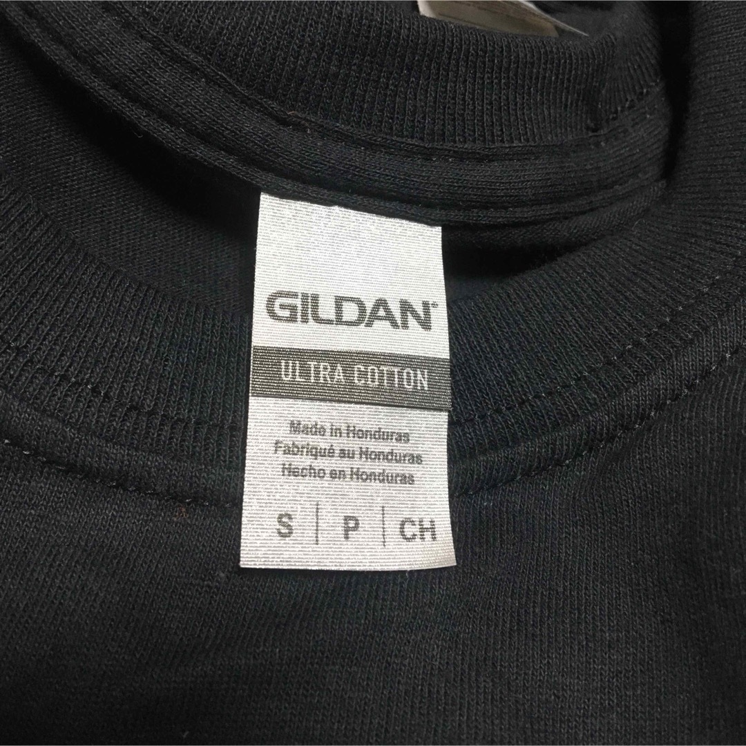 GILDAN(ギルタン)のGILDANギルダン☆ロンT☆長袖無地Tシャツ☆ポケット付き☆ブラック黒☆S メンズのトップス(Tシャツ/カットソー(七分/長袖))の商品写真