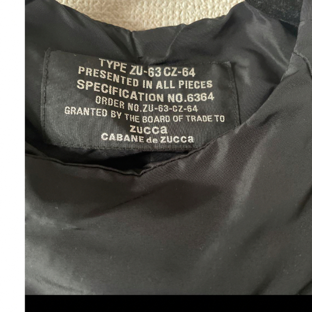 CABANE de ZUCCa(カバンドズッカ)のzucca ズッカ　ナイロンダウンコート　黒　サイズS レディースのジャケット/アウター(ロングコート)の商品写真