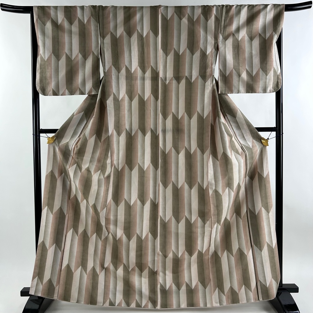 小紋 身丈167.5cm 裄丈67cm 化繊 美品 優品 【中古】の通販 by ...
