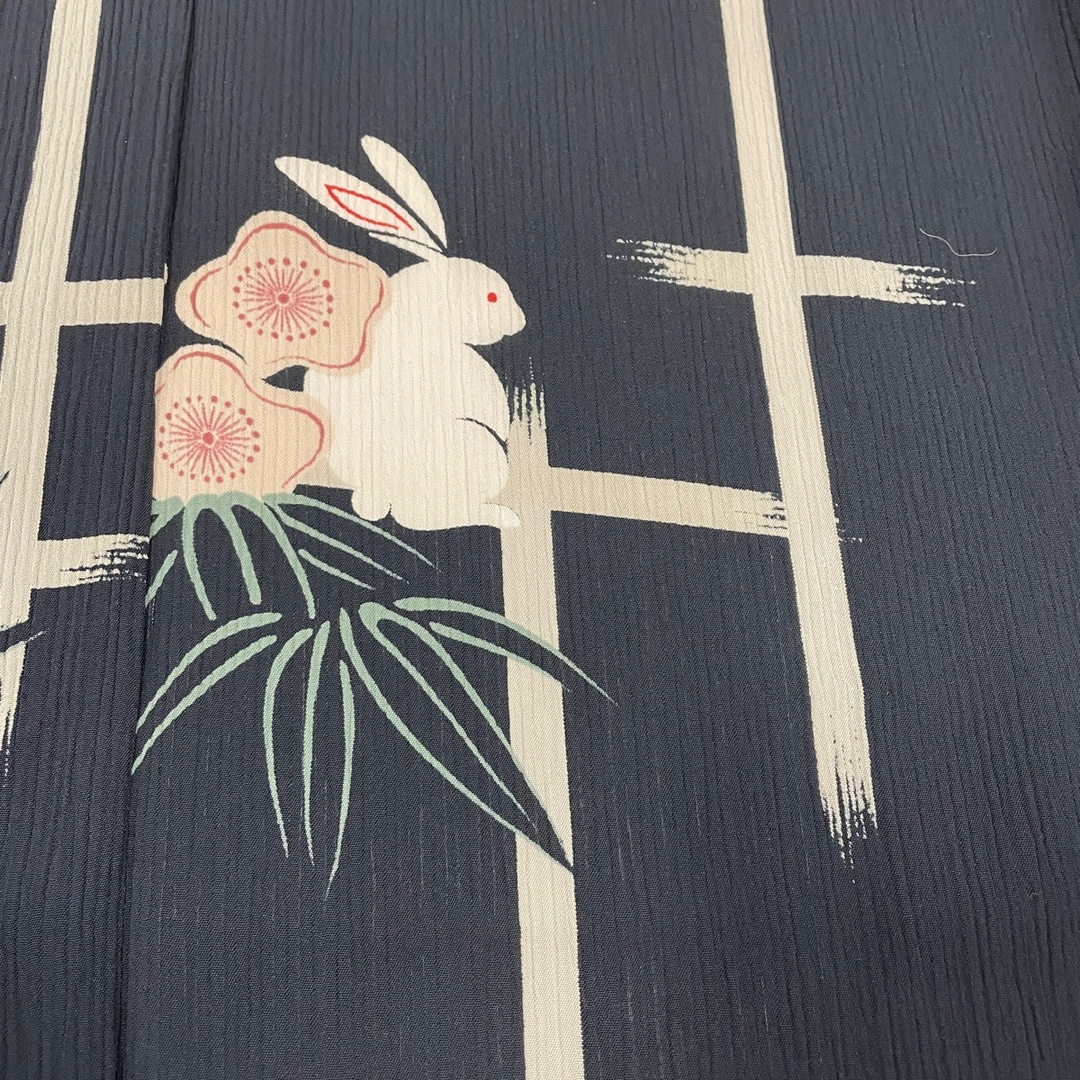 小紋 身丈170cm 裄丈65.5cm 化繊 美品 優品