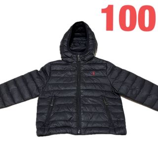 ポロラルフローレン(POLO RALPH LAUREN)のポロラルフローレン　ダウン　黒　パッカブル　3T 100(ジャケット/上着)