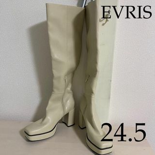 エヴリス(EVRIS)のEVRIS（エヴリス） ストレッチミドルブーツ　24.5cm(ブーツ)